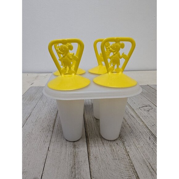 Vintage Disney Popsicle Molds Set of 4 Freezer Pop Makers Tray Mickey Donald - Picture 1 of 9
